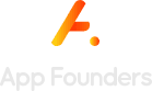 The App Founders logo in footer section